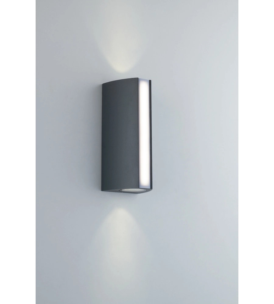 APPLIQUE LED "RAY" IN ALLUMINIO NERO, 890LM
